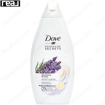 تصویر  شامپو بدن داو حاوی روغن لاوندر و عصاره رزماری Dove Body Wash Lavender Oil & Rosemary Extract