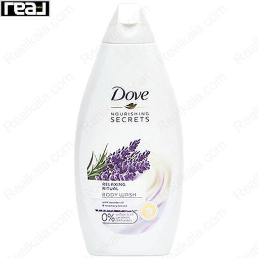 شامپو بدن داو حاوی روغن لاوندر و عصاره رزماری Dove Body Wash Lavender Oil & Rosemary Extract