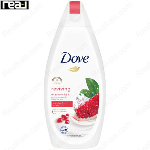 شاور ژل حمام داو حاوی عصاره انار و چای ترش Dove Shower Gel Pomegranate & Hibiscus Tea Shower Gel 500ml