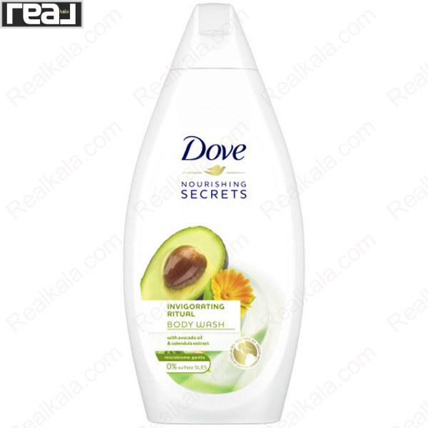 شامپو بدن داو Nourishing Secrets Invigorating Ritual با روغن آووکادو و کالاندولا 500 میل
