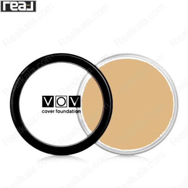 کرم پودر کاسه ای وو اصل شماره 30 VOV Cover Foundation Brown Beige