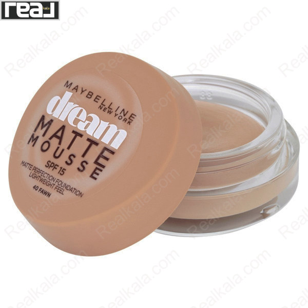تصویر  کرم پودر دریم مت موس میبلین حاوی ضد آفتاب شماره 40 Maybelline Dream Matte Mousse