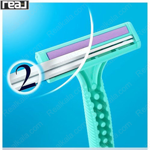 تصویر  تیغ اصلاح زنانه ژیلت مدل ونوس ۲ لبه بسته ۲ عددی Gillette Simply Venus 2 Blades