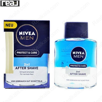 افترشیو مردانه نیوا مدل Protect & Care 2in1 حجم 100 میل با فرمول خنک کننده و محافظت کننده پوست