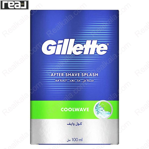 جعبه افتر شیو مردانه ژیلت Cool Wave مدل Splash