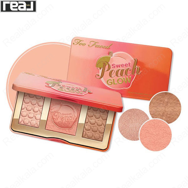 پالت تو فیسد Sweet Peach Glow با رنگ های هلویی و گرم