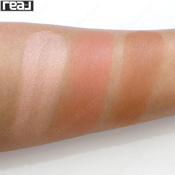 سواچ رنگ پالت تو فیسد Sweet Peach Glow روی پوست