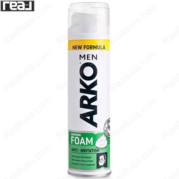 فوم اصلاح مردانه آرکو Men Anti‑Irritation با فرمول جدید و کاهش تحریک پوست