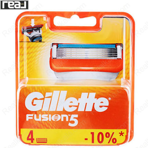 تیغ یدک ژیلت مدل فیوژن بسته 4 عددی Gillette Fusion 5 Men Razor Blades