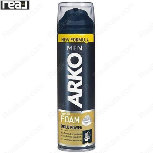 فوم اصلاح آرکو گلد پاور Arko Shaving Foam Gold Power