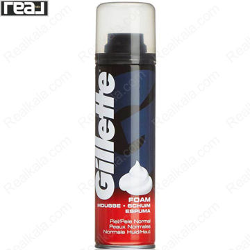 تصویر  فوم اصلاح رگولار ژیلت مناسب انواع پوست Gillette Regular Shaving Foam 200ml