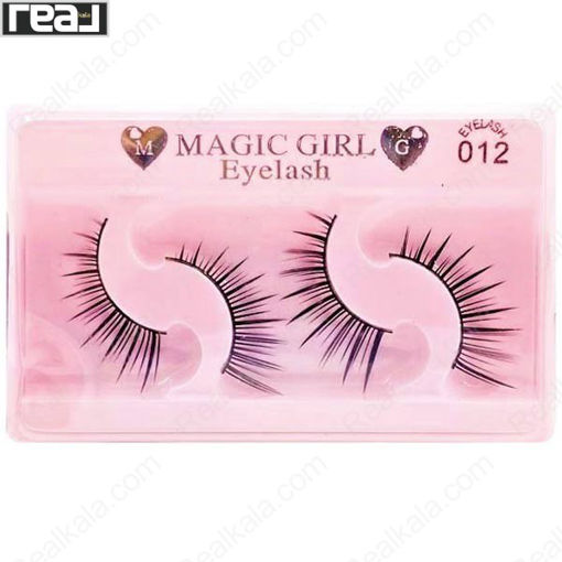 مژه نیمه دو جفتی مجیک گرل شماره 012 Magic Girl Half Artificial Eyelashes