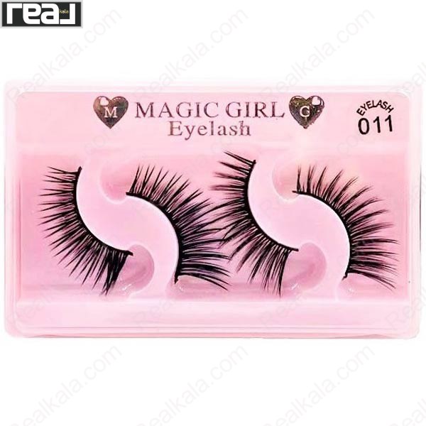 تصویر  مژه نیمه دو جفتی مجیک گرل شماره 011 Magic Girl Half Artificial Eyelashes