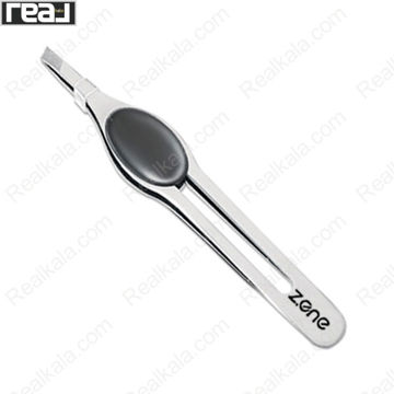 موچین ابرو استیل با گریپ مشکی زد وان مدل Z-101