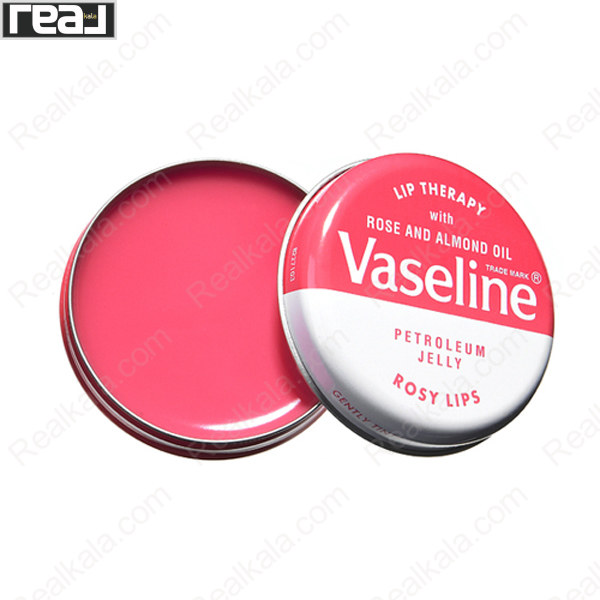 تصویر  بالم لب کاسه ای گل رز وازلین Vaseline Rosy LiP Therapy