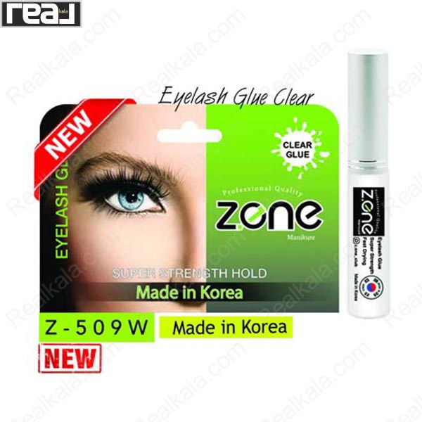 چسب مژه زد وان مدل Z‑509W با فرمول شفاف و حجم 5 گرم مناسب نصب مژه مصنوعی