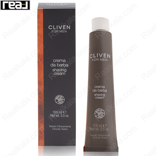 تصویر  کرم اصلاح صورت کلیون مناسب انواع پوست Cliven Shaving Cream 100ml