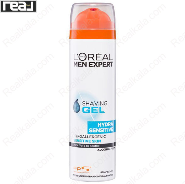 ژل اصلاح پوست حساس مردانه لورال Hydra Sensitive 200ml