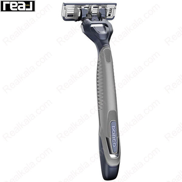 خودتراش Dorco Pace 3 Fit با دسته خاکستری سرمه‌ای و سری 3 تیغه