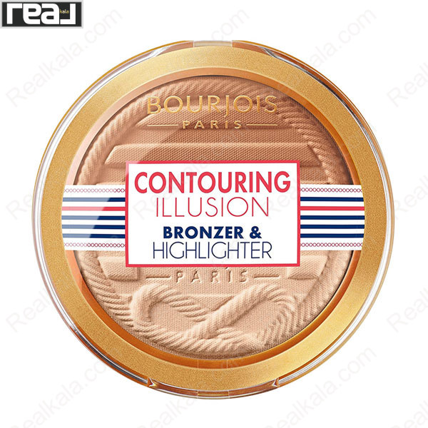 تصویر  هایلایتر و برنزر پودری بورژوا Bourjois Countoring Illusion Bronzer & Highlighter