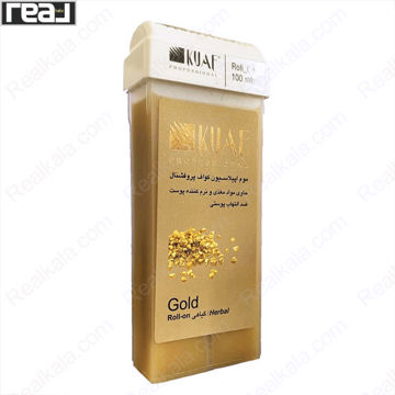 تصویر  موم خشابی کواف مدل گلد Kuaf Professional Roll On Gold 100ml