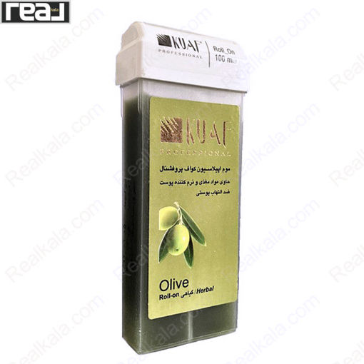 موم خشابی کواف مدل زیتون Kuaf Professional Roll On Olive 100ml