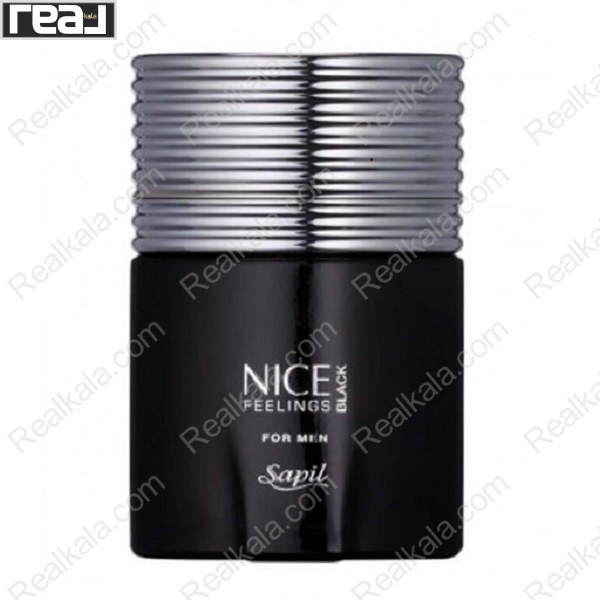 تصویر  ادکلن ساپیل نایس فیلینگز بلک Sapil Nice Feelings Black Eau De Toilette For Men