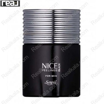تصویر  ادکلن ساپیل نایس فیلینگز بلک Sapil Nice Feelings Black Eau De Toilette For Men