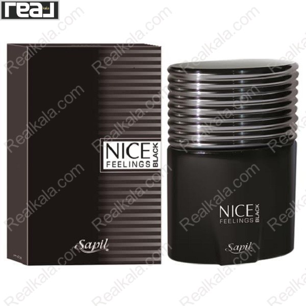 تصویر  ادکلن ساپیل نایس فیلینگز بلک Sapil Nice Feelings Black Eau De Toilette For Men