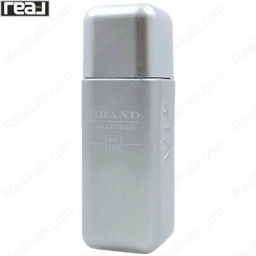 ادکلن برند کالکشن کد 008 کارولینا هررا 212 وی آی پی مردانه با بطری مستطیلی نقره‌ای