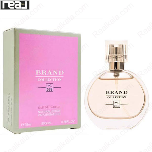 شیشه و جعبه ادکلن برند کالکشن 039 شنل چنس زنانه با بسته‌بندی صورتی