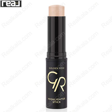 هایلایتر استیکی گلدن رز شماره 01 رنگ طلایی روشن در حالت باز