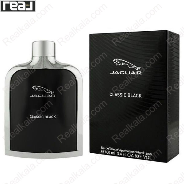 عطر ادکلن مردانه جگوار کلاسیک بلک حجم 100 میل همراه جعبه