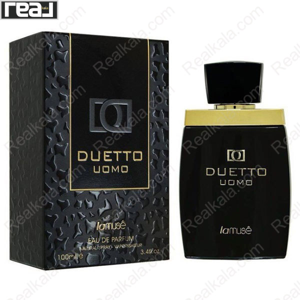 جعبه و بطری ادو پرفیوم Duetto Uomo لاموس