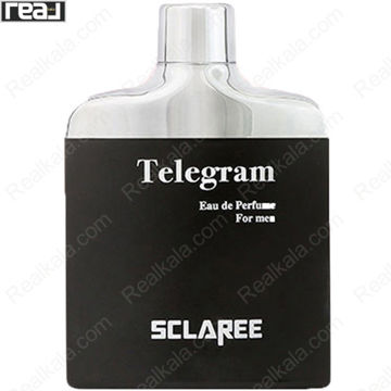 بطری ادو پرفیوم مردانه اسکلاره Telegram با طراحی مشکی کلاسیک