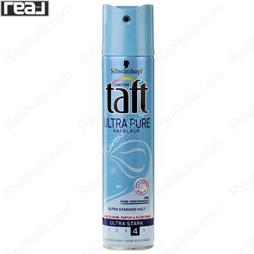 اسپری نگهدارنده حالت مو تافت مدل اولترا پیور Taft Ultra Pure Hair Styling Spray 250ml