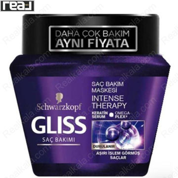 تصویر  ماسک مو درمانی گلیس مدل احیا کننده Gliss Intense Therapy Hair Mask 300ml