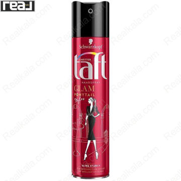 تصویر  اسپری حالت دهنده مو تافت مدل گلام پنیتیل استایل Taft Haarspray Glam Ponytail Hair Styling Spray 250ml