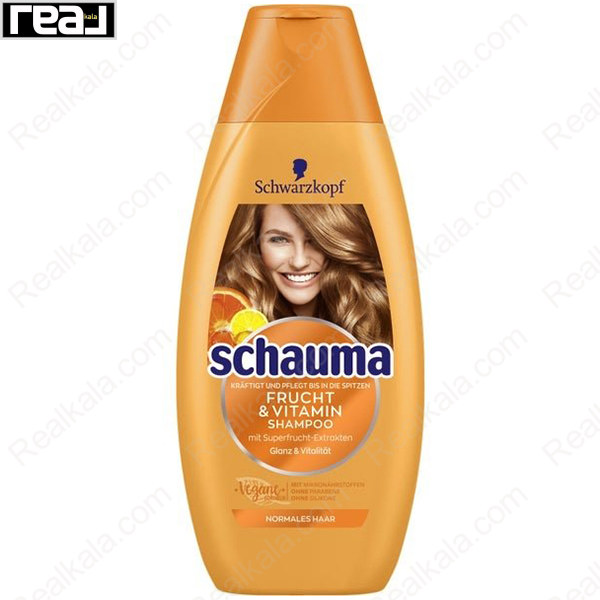 تصویر  شامپو تقویت کننده شاوما (شوما) مدل میوه های فوق العاده Schauma Super fruit And Vitamin Shampoo