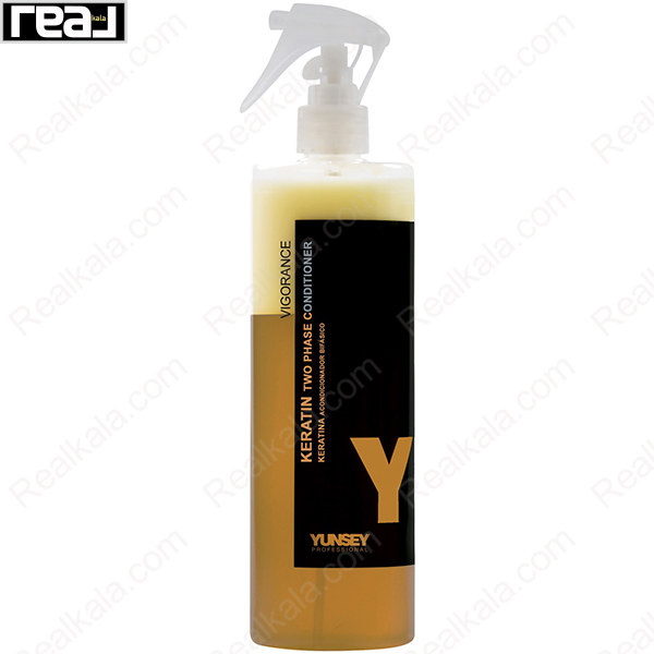 اسپری دو فاز مو یانسی Vigorance Keratin با تغذیه، ترمیم و درخشندگی موها