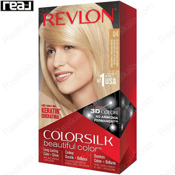 تصویر  کیت رنگ مو فاقد آمونیاک رولون شماره 04 Revlon Colorsilk Beautiful Hair Color