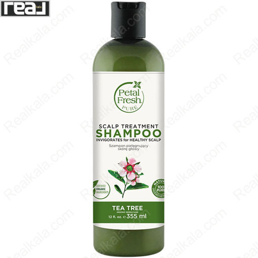 شامپو پتال فرش روغن درخت چای درمان کننده گیاهی مو Petal Fresh Scalp Treatment Shampoo 355ml