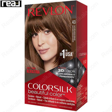 تصویر  کیت رنگ مو فاقد آمونیاک رولون شماره 43 Revlon Colorsilk Beautiful Hair Color