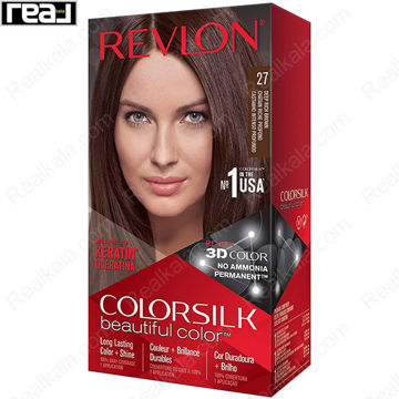 تصویر  کیت رنگ مو فاقد آمونیاک رولون شماره 27 Revlon Colorsilk Beautiful Hair Color
