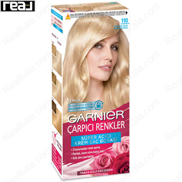 کیت رنگ موی گارنیر Çarpıcı Renkler شماره 110 بلوند خیلی روشن