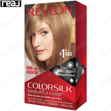 تصویر  کیت رنگ مو فاقد آمونیاک رولون شماره 61 Revlon Colorsilk Beautiful Hair Color