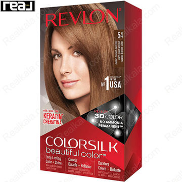 تصویر  کیت رنگ مو فاقد آمونیاک رولون شماره 54 Revlon Colorsilk Beautiful Hair Color
