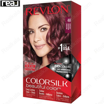 تصویر  کیت رنگ مو فاقد آمونیاک رولون شماره 48 Revlon Colorsilk Beautiful Hair Color
