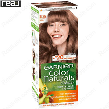 کیت رنگ موی گارنیر Color Naturals شماره 6.25 قهوه‌ای شاه بلوطی