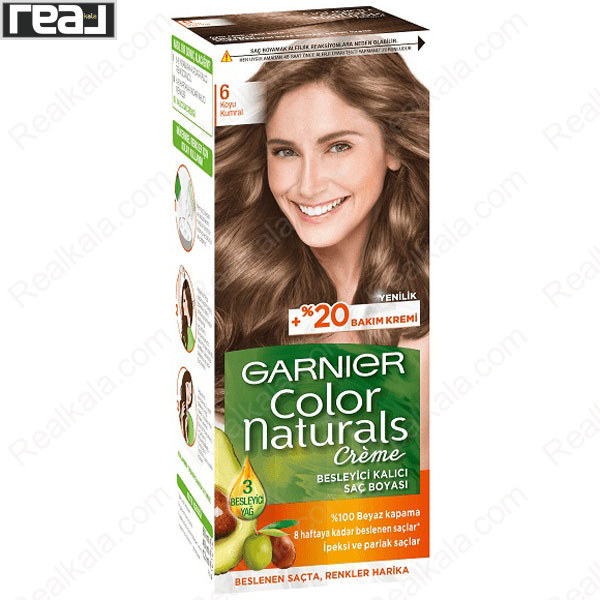 کیت رنگ موی گارنیر Color Naturals شماره 6 بلوند تیره